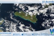 Meteo Sicilia: immagine satellitare Nasa di domenica 22 dicembre 2024