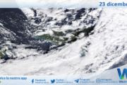 Meteo Sicilia: immagine satellitare Nasa di lunedì 23 dicembre 2024