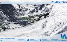 Meteo Sicilia: immagine satellitare Nasa di lunedì 23 dicembre 2024