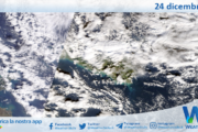 Meteo Sicilia: immagine satellitare Nasa di martedì 24 dicembre 2024