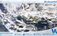 Meteo Sicilia: immagine satellitare Nasa di martedì 24 dicembre 2024