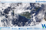 Meteo Sicilia: immagine satellitare Nasa di giovedì 26 dicembre 2024