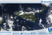 Meteo Sicilia: immagine satellitare Nasa di sabato 28 dicembre 2024