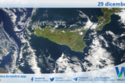 Meteo Sicilia: immagine satellitare Nasa di domenica 29 dicembre 2024