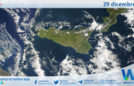 Meteo Sicilia: immagine satellitare Nasa di domenica 29 dicembre 2024