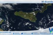 Meteo Sicilia: immagine satellitare Nasa di lunedì 30 dicembre 2024