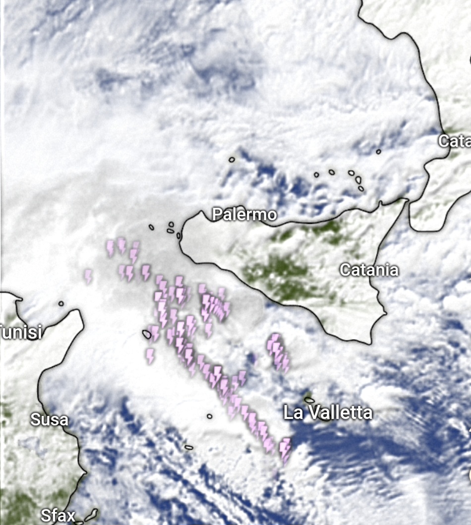 Ciclone Sicilia: tempo in netto peggioramento! Intensa linea temporalesca in arrivo