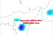 Meteo Appennino ed Etna: forti precipitazioni in arrivo ma quota neve solo oltre i 2000m