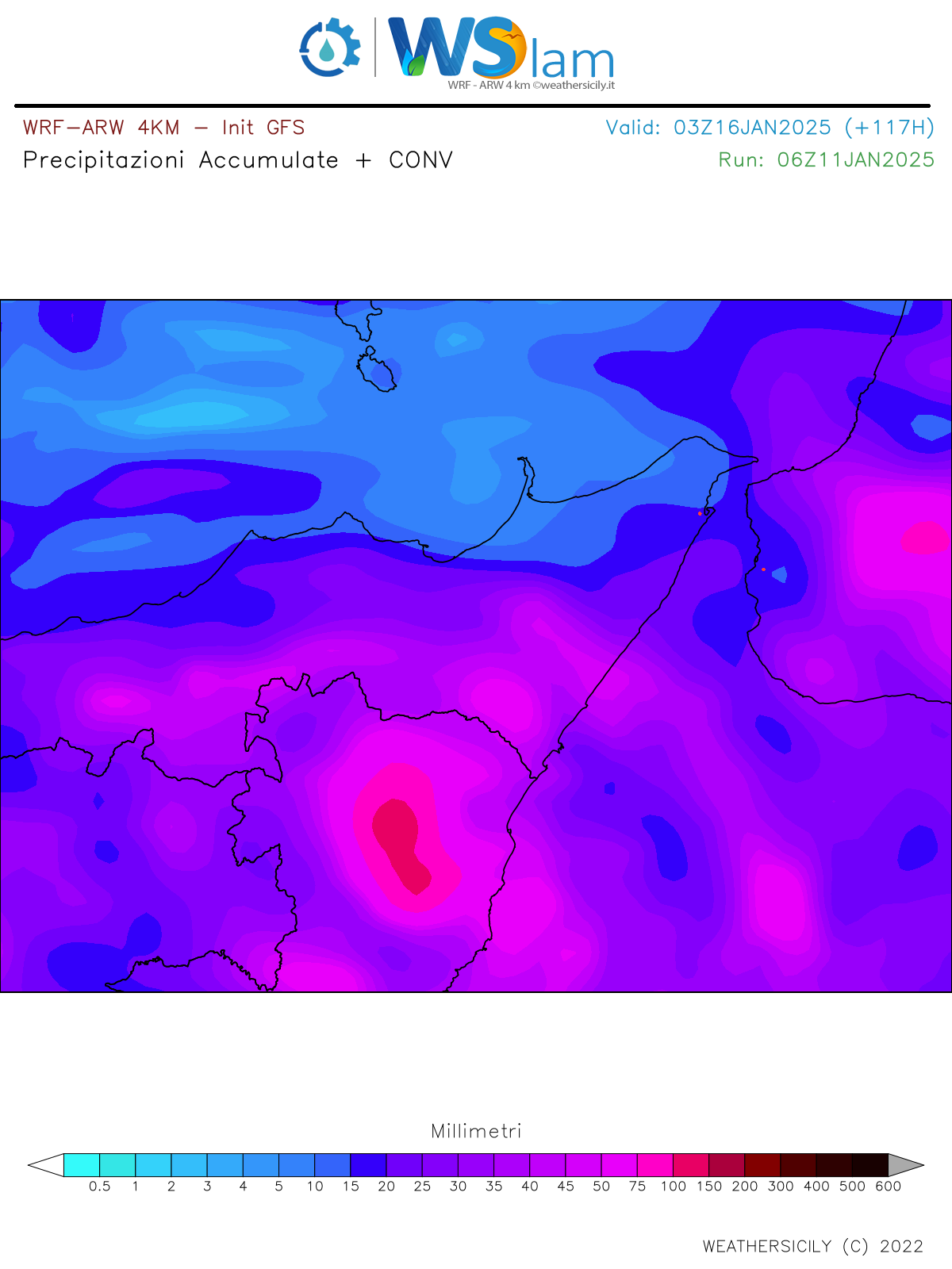 Meteo Messina: attese piogge e nevicate in montagna