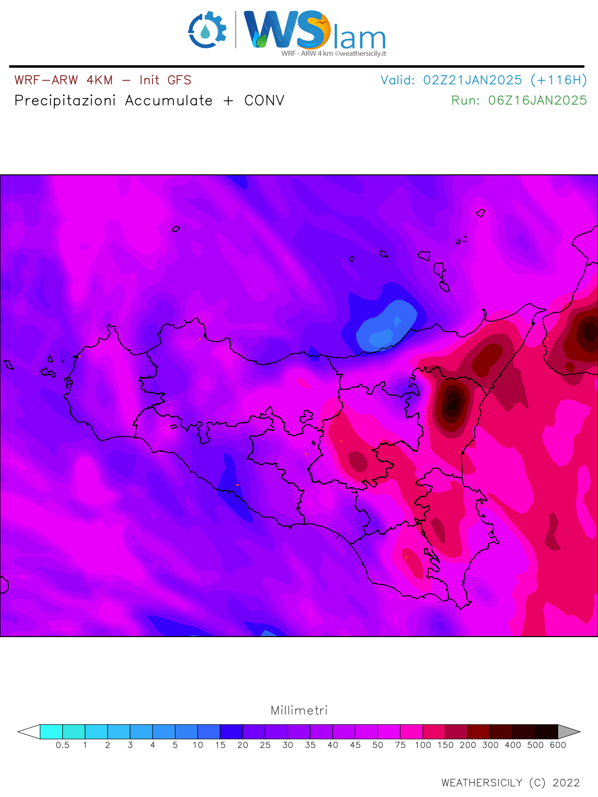 Meteo Sicilia: violento ciclone in arrivo, con nubifragi, tempesta di Scirocco e mareggiate