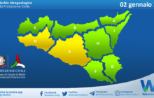 Meteo Sicilia: bollettino di allerta meteo per domani, giovedì 02 gennaio 2025