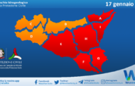 Meteo Sicilia: bollettino di allerta meteo per domani, venerdì 17 gennaio 2025