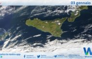 Meteo Sicilia: immagine satellitare Nasa di venerdì 03 gennaio 2025