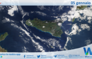 Meteo Sicilia: immagine satellitare Nasa di domenica 05 gennaio 2025