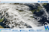 Meteo Sicilia: immagine satellitare Nasa di lunedì 06 gennaio 2025