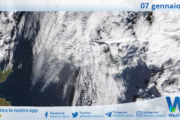 Meteo Sicilia: immagine satellitare Nasa di martedì 07 gennaio 2025