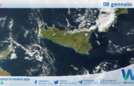 Meteo Sicilia: immagine satellitare Nasa di mercoledì 08 gennaio 2025