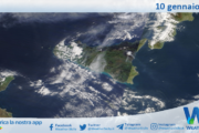 Meteo Sicilia: immagine satellitare Nasa di venerdì 10 gennaio 2025