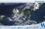 Meteo Sicilia: immagine satellitare Nasa di venerdì 10 gennaio 2025