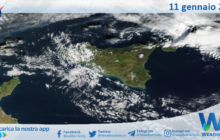 Meteo Sicilia: immagine satellitare Nasa di sabato 11 gennaio 2025