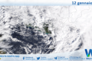 Meteo Sicilia: immagine satellitare Nasa di domenica 12 gennaio 2025