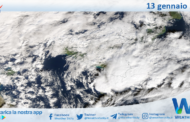 Meteo Sicilia: immagine satellitare Nasa di lunedì 13 gennaio 2025