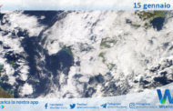 Meteo Sicilia: immagine satellitare Nasa di mercoledì 15 gennaio 2025