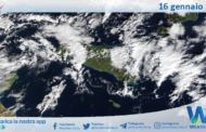 Meteo Sicilia: immagine satellitare Nasa di giovedì 16 gennaio 2025