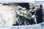 Meteo Sicilia: immagine satellitare Nasa di sabato 18 gennaio 2025