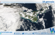 Meteo Sicilia: immagine satellitare Nasa di sabato 18 gennaio 2025