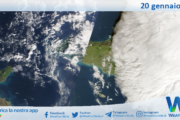 Meteo Sicilia: immagine satellitare Nasa di lunedì 20 gennaio 2025