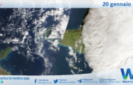 Meteo Sicilia: immagine satellitare Nasa di lunedì 20 gennaio 2025