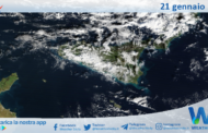 Meteo Sicilia: immagine satellitare Nasa di martedì 21 gennaio 2025