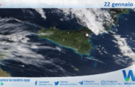 Meteo Sicilia: immagine satellitare Nasa di mercoledì 22 gennaio 2025