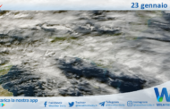 Meteo Sicilia: immagine satellitare Nasa di giovedì 23 gennaio 2025