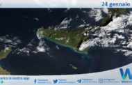 Meteo Sicilia: immagine satellitare Nasa di venerdì 24 gennaio 2025