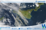 Meteo Sicilia: immagine satellitare Nasa di sabato 25 gennaio 2025