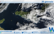 Meteo Sicilia: immagine satellitare Nasa di domenica 26 gennaio 2025