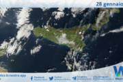 Meteo Sicilia: immagine satellitare Nasa di martedì 28 gennaio 2025