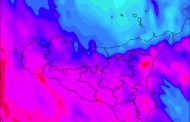 Meteo Sicilia, fine settimana con piogge anche intense e Scirocco forte