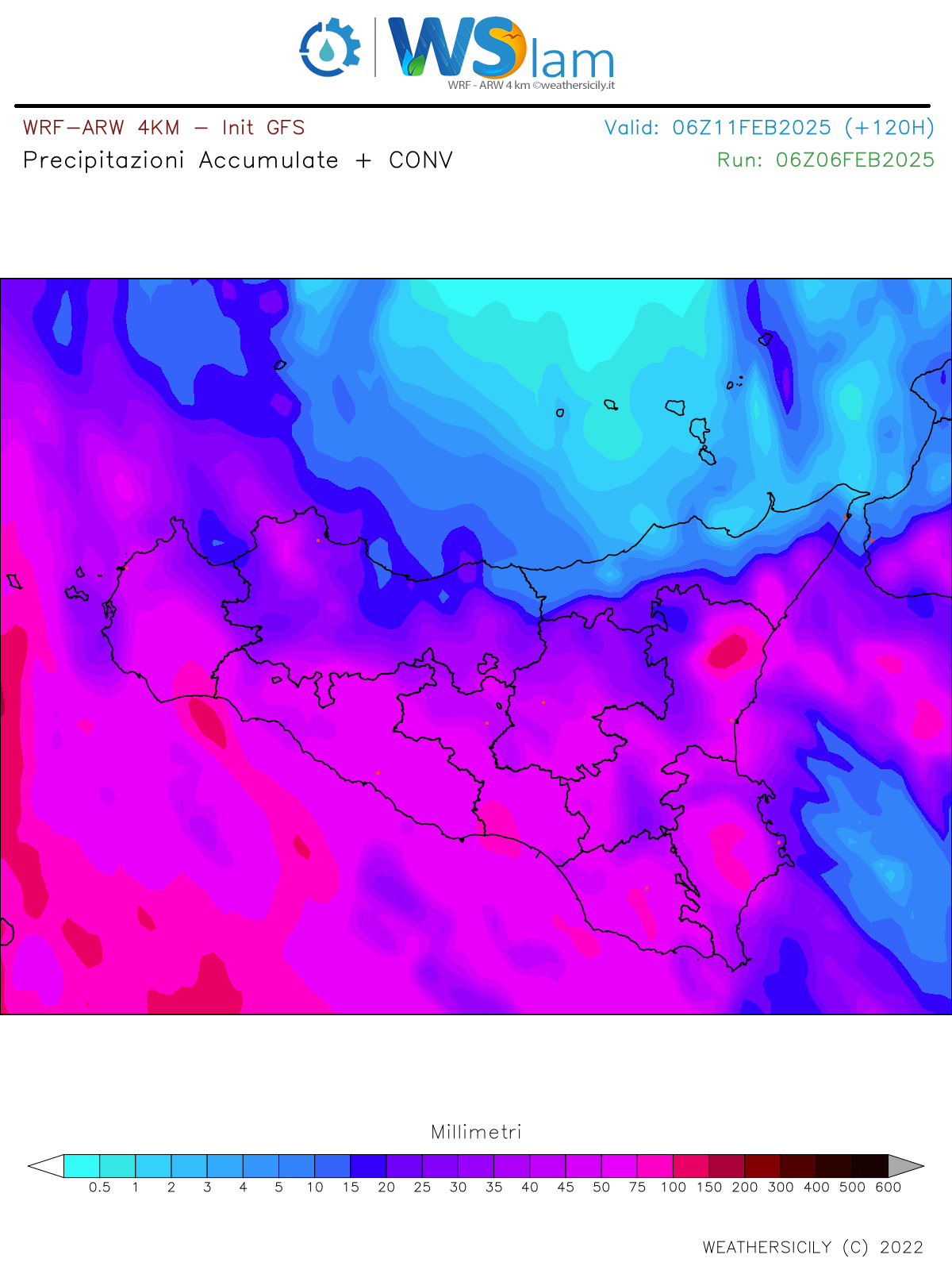 Meteo Sicilia, fine settimana con piogge anche intense e Scirocco forte