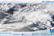 Meteo Sicilia: immagine satellitare Nasa di sabato 01 febbraio 2025