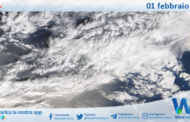 Meteo Sicilia: immagine satellitare Nasa di sabato 01 febbraio 2025