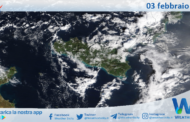 Meteo Sicilia: immagine satellitare Nasa di lunedì 03 febbraio 2025