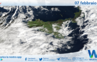 Meteo Sicilia: immagine satellitare Nasa di venerdì 07 febbraio 2025