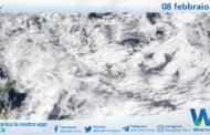 Meteo Sicilia: immagine satellitare Nasa di sabato 08 febbraio 2025