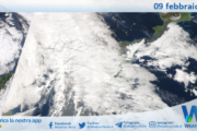 Meteo Sicilia: immagine satellitare Nasa di domenica 09 febbraio 2025