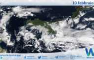 Meteo Sicilia: immagine satellitare Nasa di lunedì 10 febbraio 2025