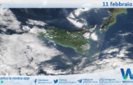 Meteo Sicilia: immagine satellitare Nasa di martedì 11 febbraio 2025