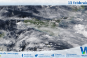 Meteo Sicilia: immagine satellitare Nasa di giovedì 13 febbraio 2025